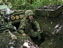 Fuerzas de Ucrania están atrincheradas en la zona del Donbás, en la defensa de su territorio. AFP