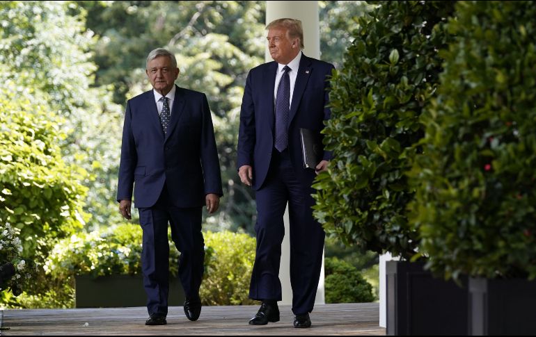 López Obrador indica que tuvo un trato respetuoso con Donald Trump. AP / ARCHIVO