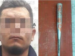 El presunto agresor iba armado con equipo deportivo; fue señalado por la víctima como el culpable de agredirla. ESPECIAL/Fiscalía de SLP