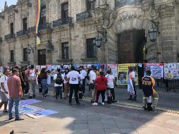 Familiares de personas desaparecidas se manifestaron de nueva cuenta frente a Palacio de Gobierno de Jalisco. EL INFORMADOR / R. Rivas