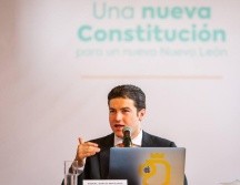 Samuel García llegó alrededor de las 12:00 horas al Centro de Convenciones de Los Ángeles; no lo dejaron ingresar a la Cumbre. TWITTER/@samuel_garcias