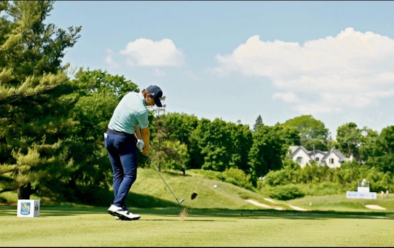 El golfista tapatío, Carlos Ortiz, tuvo una tercer jornada destacada en el Canadian Open del St. George’s Golf & Country Club en Toronto, Canada. AFP/M. Panagiotaki