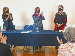 Aurora Cano (a la derecha) en el momento de su designación. ESPECIAL