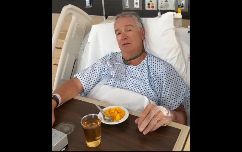 En su mensaje, Ricardo Salinas Pliego agradeció las atenciones del hospital y del personal de salud. ESPECIAL/CAPTURA DE VIDEO