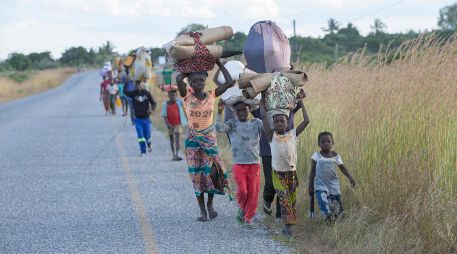 El número total de desplazados mozambiqueños en mayo era de 730 mil, según la ONU. AFP/A. Zúñiga