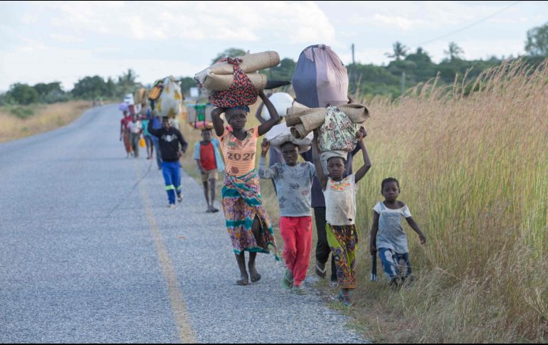 El número total de desplazados mozambiqueños en mayo era de 730 mil, según la ONU. AFP/A. Zúñiga