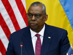 El secretario de defensa de Estados Unidos, Lloyd Austin, en la reunión en Bruselas. AP / Y. Herman