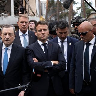 Líderes de Alemania, Francia e Italia visitan Ucrania para mostrar su apoyo conjunto