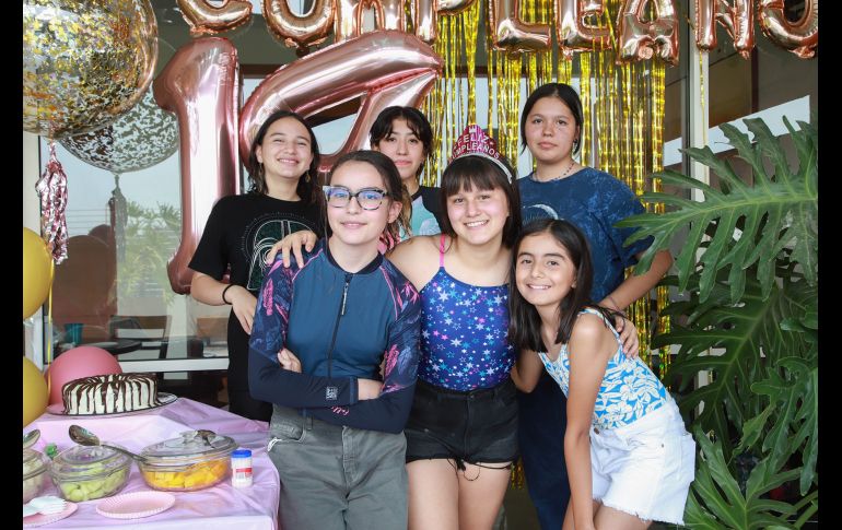 Lua Rivas, Fátima Saiso, Valentina López, Frida Vizcaino, Julia Espinosa y Alba Lucero. GENTE BIEN JALISCO/Antonio Martínez