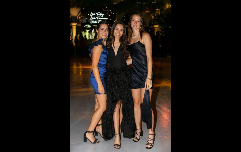 Arantxa Lugo, Paola Prieto y Renata Vela. GENTE BIEN JALISCO/Jorge Soltero