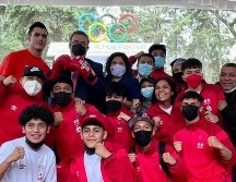 Marcelo Ebrard se reunió con deportistas y miembros del COM. TWITTER/@m_ebrard