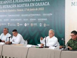 El Presidente Andrés Manuel López Obrador se comprometió a regresar el próximo 17 de septiembre para supervisar el avance del plan de apoyo. SUN/P. Villa y Caña
