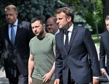 Macron estuvo con el presidente ucraniano. AFP