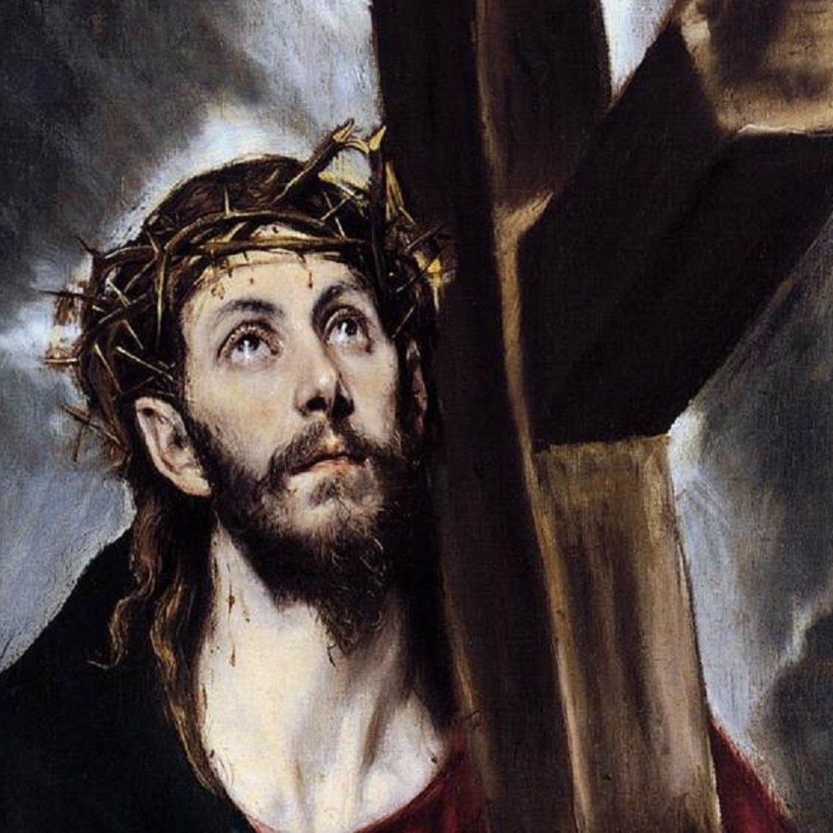 dibujo de jesus cargando cruz