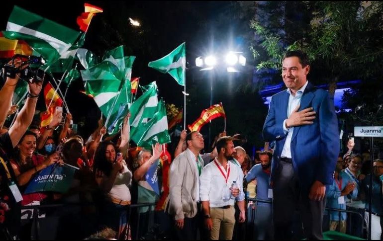 Juan Manuel Moreno Bonilla es declarado ganador de las elecciones regionales andaluzas. ESPECIAL