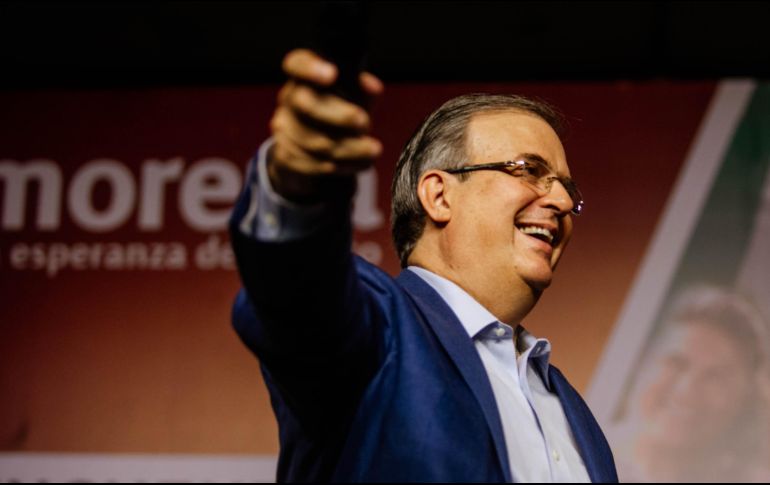 El canciller Marcelo Ebrard, ayer domingo, señaló que es la corcholata preferida y con más simpatía dentro de Morena para encabezar la candidatura presidencial en 2024. EL INFORMADOR / G. Gallo
