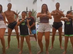 Cristiano apareció en el perfil de su hermana y junto a ella, su hijo y su sobrino, bailó de una forma muy peculiar. ESPECIAL