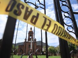 Fotografía de la iglesia San Francisco Javier, donde asesinaron a dos sacerdotes jesuitas y un guía de turistas el pasado 20 de junio de 2022, en el poblado de Cerocahui. EFE/L. Torres