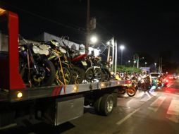 Policía Vial asegura 65 motocicletas en avenida Chapultepec