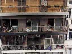 Vista general de los daños causados por las llamas. XINHUA/L. Blanco