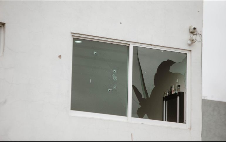 Las balas quedaron grabadas en la fachada de la vivienda. EL INFORMADOR/G. Gallo