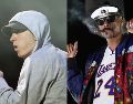 Los legendarios raperos, Eminem y Snoop Dogg, sorprendieron a la audiencia con una colaboración estrenada sin previo aviso. AP/ Chris Pizzello