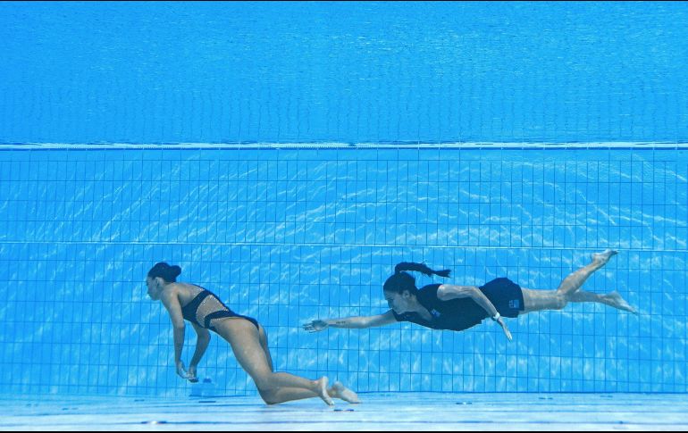 El doctor Merkely Bela, encargado de la salud de los atletas que compiten en el Mundial, brindó su opinión sobre la nadadora Anita Álvarez. AFP / ARCHIVO