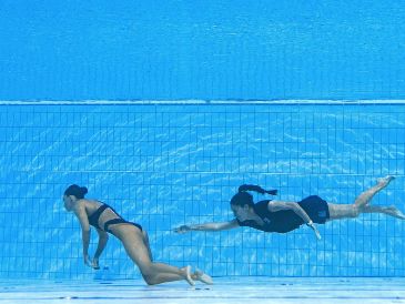 El doctor Merkely Bela, encargado de la salud de los atletas que compiten en el Mundial, brindó su opinión sobre la nadadora Anita Álvarez. AFP / ARCHIVO