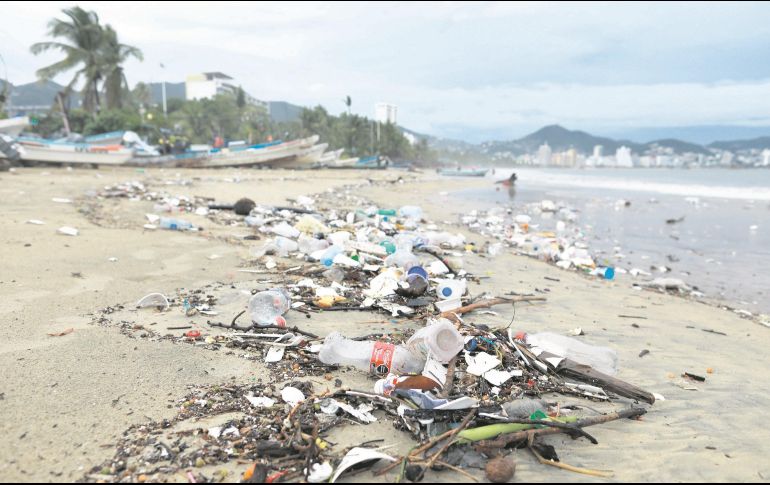 La cantidad de desechos plásticos va en aumento en todas las playas del mundo. EFE/Archivo