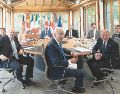 Los presidentes de las siete economías más fuertes del mundo en sus reuniones de trabajo en Alemania. EFE