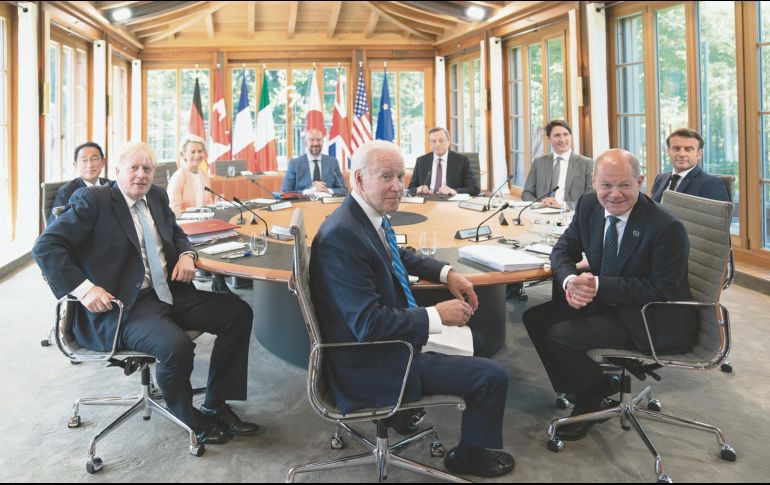 Los presidentes de las siete economías más fuertes del mundo en sus reuniones de trabajo en Alemania. EFE