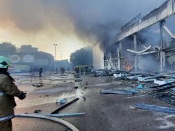 Las autoridades ucranianas dijeron que los equipos de emergencia se encuentran en el lugar. EFE