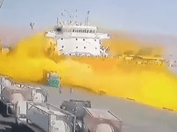 Autoridades de Jordania anunciaron que el contenido del gas no ha podido ser identificado. TWITTER