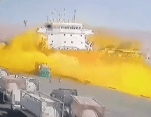 Autoridades de Jordania anunciaron que el contenido del gas no ha podido ser identificado. TWITTER