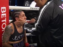 Alma Ibarra insistió en que no quería salir al cuarto round. ESPECIAL