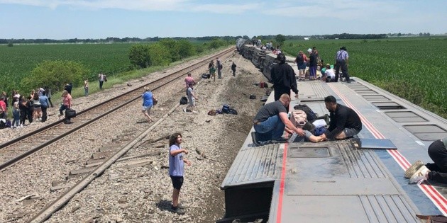United States: Train with 243 passengers derails in Missouri;  there are three dead and 50 wounded