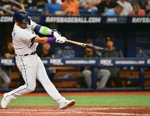 Isaac Paredes, debutó en 2020 y su poder con el madero también ha ido hacia arriba. AFP / ARCHIVO