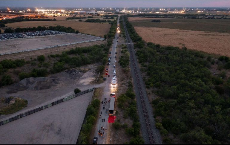 El número de muertos es el más alto jamás registrado en un incidente de tráfico de personas en Estados Unidos. AFP/J. Vonderhaar