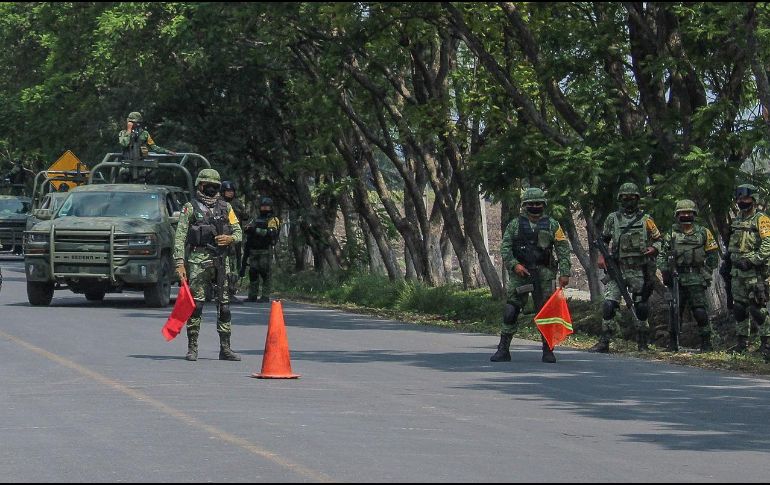 Se reforzaron los patrullajes de vigilancia en la zona por medio de la Policía Estatal y elementos de la Guardia Nacional y la Secretaría de la Defensa Nacional (Sedena). EFE/ARCHIVO