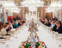 El Rey Felipe VI de España dio una cena de gala en el Palacio de la Moncloa a todos los miembros de la OTAN que asisten a la reunión. EFE