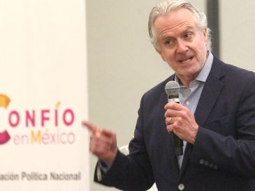 Santiago Creel impartió la conferencia “Situación Política en el país, con miras a 2024”, convocada por la asociación política Confío en México. EL INFORMADOR / A. Camacho