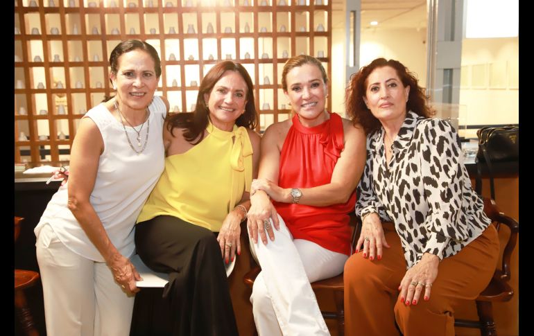 Mónica Rosas, Josefina Barragán, Magui Sánchez y Carolina Román de Ibarra. GENTE BIEN JALISCO/ Antonio Martínez