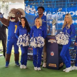 ¡Invitado de lujo! Trofeo de Los Angeles Rams visita Guadalajara