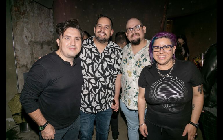 Jorge Báez, Jorge Martínez, Gilberto Llamas y Tania Ochoa. GENTE BIEN JALISCO/Jorge Soltero