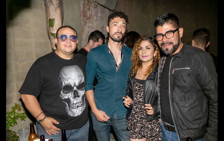 Francisco Hidalgo, Óscar López, Minerva Hernández y Julio López. GENTE BIEN JALISCO/Jorge Soltero