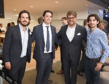 Juan Carlos Martín del Campo, Óscar Martín del Campo, Jesús Rodríguez y Jorge Martín del Campo. GENTE BIEN JALISCO/Antonio Martínez