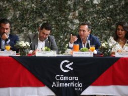 Pablo Lemus durante su intervanción en el evento de este jueves. ESPECIAL/Gobierno de Guadalajara