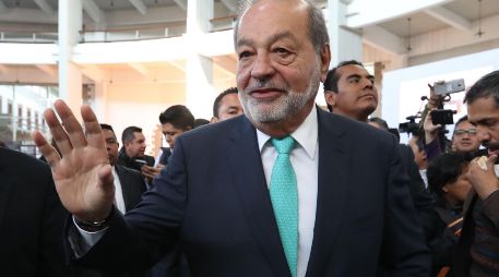 El empresario Carlos Slim, presidente del Grupo Carso, asiste a la ceremonia de inauguración de la primera etapa de la nueva Refinería Olmeca que se construyó en Dos Bocas. SUN / ARCHIVO