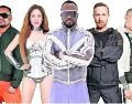 Black Eyed Peas unió su trabajo al de Shakira y David Guetta (vestido todo de negro) para crear: “Don’t You Worry”. CORTESÍA/ Sony