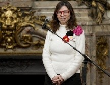 Silvina Batakis celebró una breve conferencia de prensa este lunes, en la que no admitió preguntas de los medios. AP/N. Pisarenko